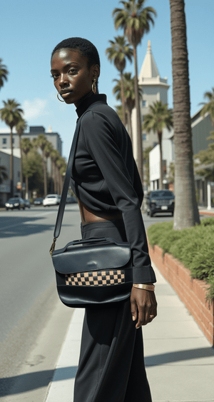 ShopYego Bags Noir & Sand Fleyora Bag