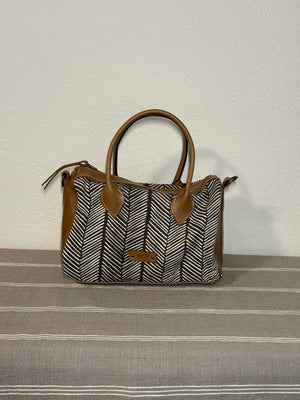 ShopYego Bags Onyx Zebra Print Hermela Bag