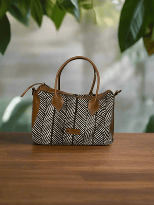 ShopYego Bags Onyx Zebra Print Hermela Bag