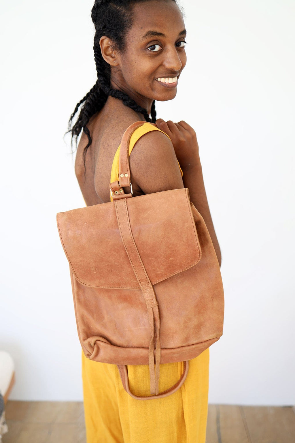 ShopYego Bags Tan Makanisa Backpack