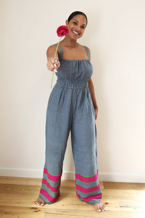 ShopYego Jumpsuits Charcoal Blen Jumpsuit