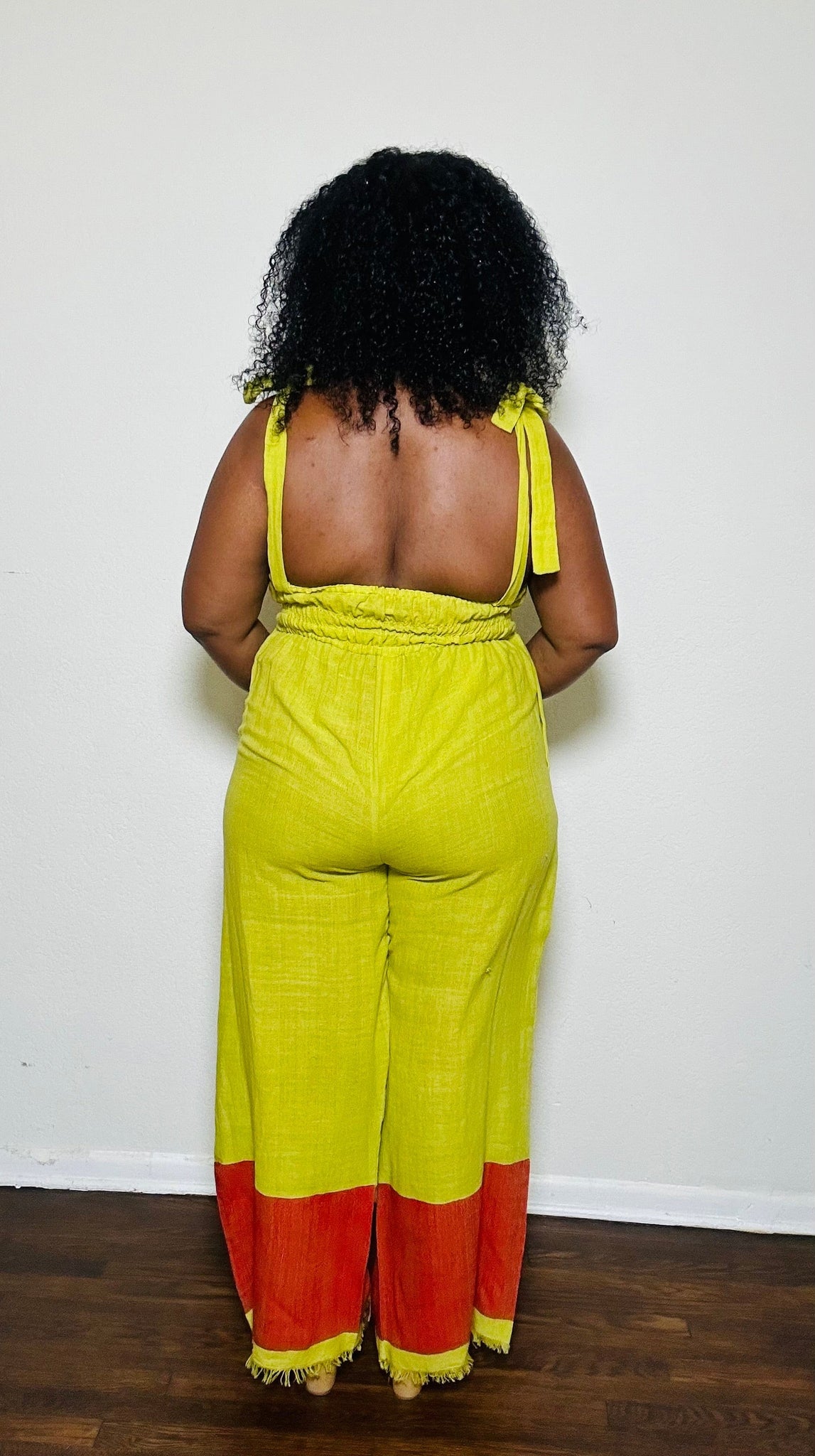 ShopYego Jumpsuits Chartreuse Sebie Jumpsuit