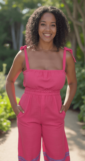 ShopYego Jumpsuits Fuschia Sebie Jumpsuit