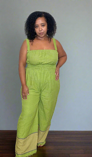 ShopYego Jumpsuits Lime Green Sebie Jumpsuit