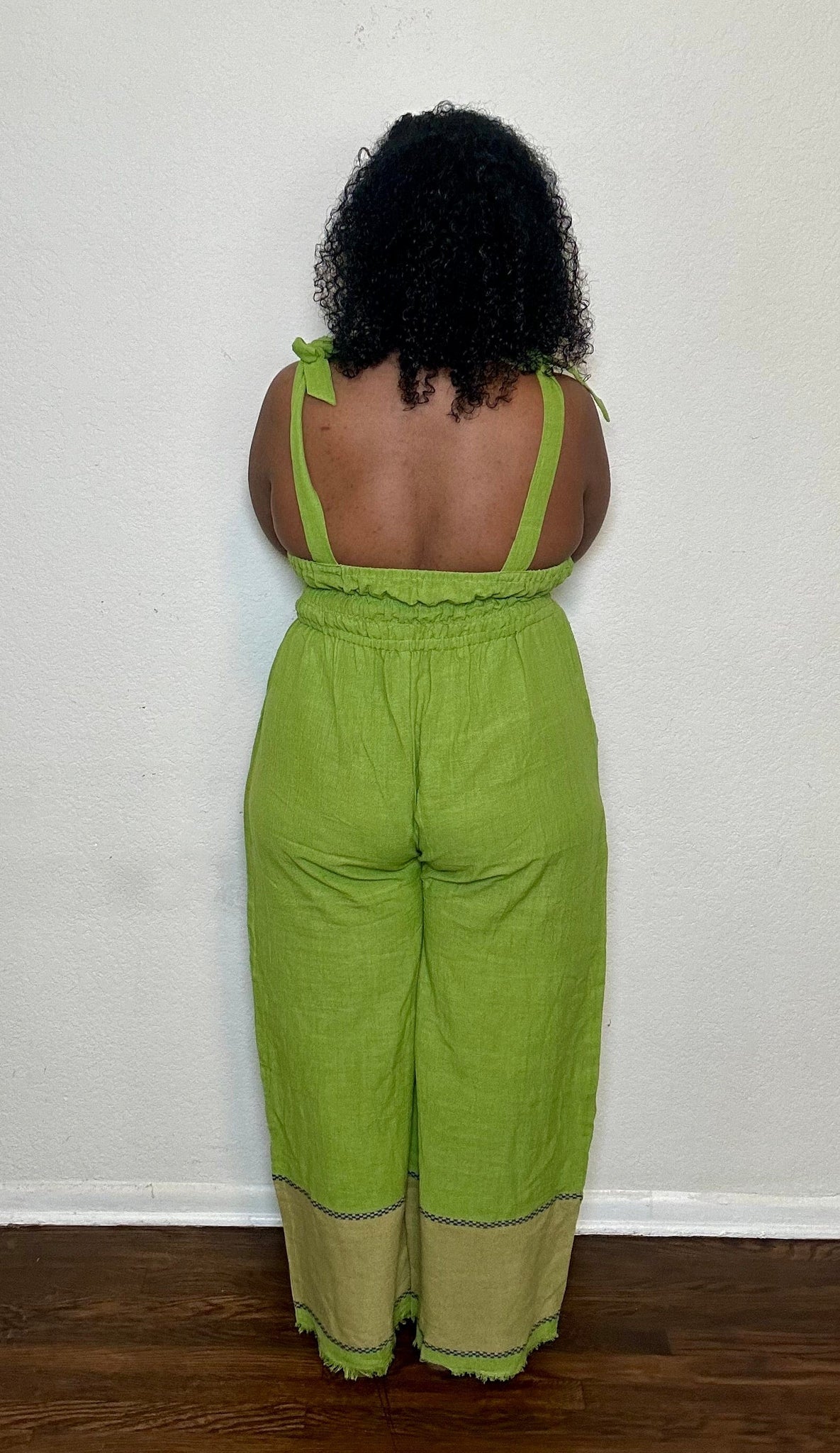 ShopYego Jumpsuits Lime Green Sebie Jumpsuit