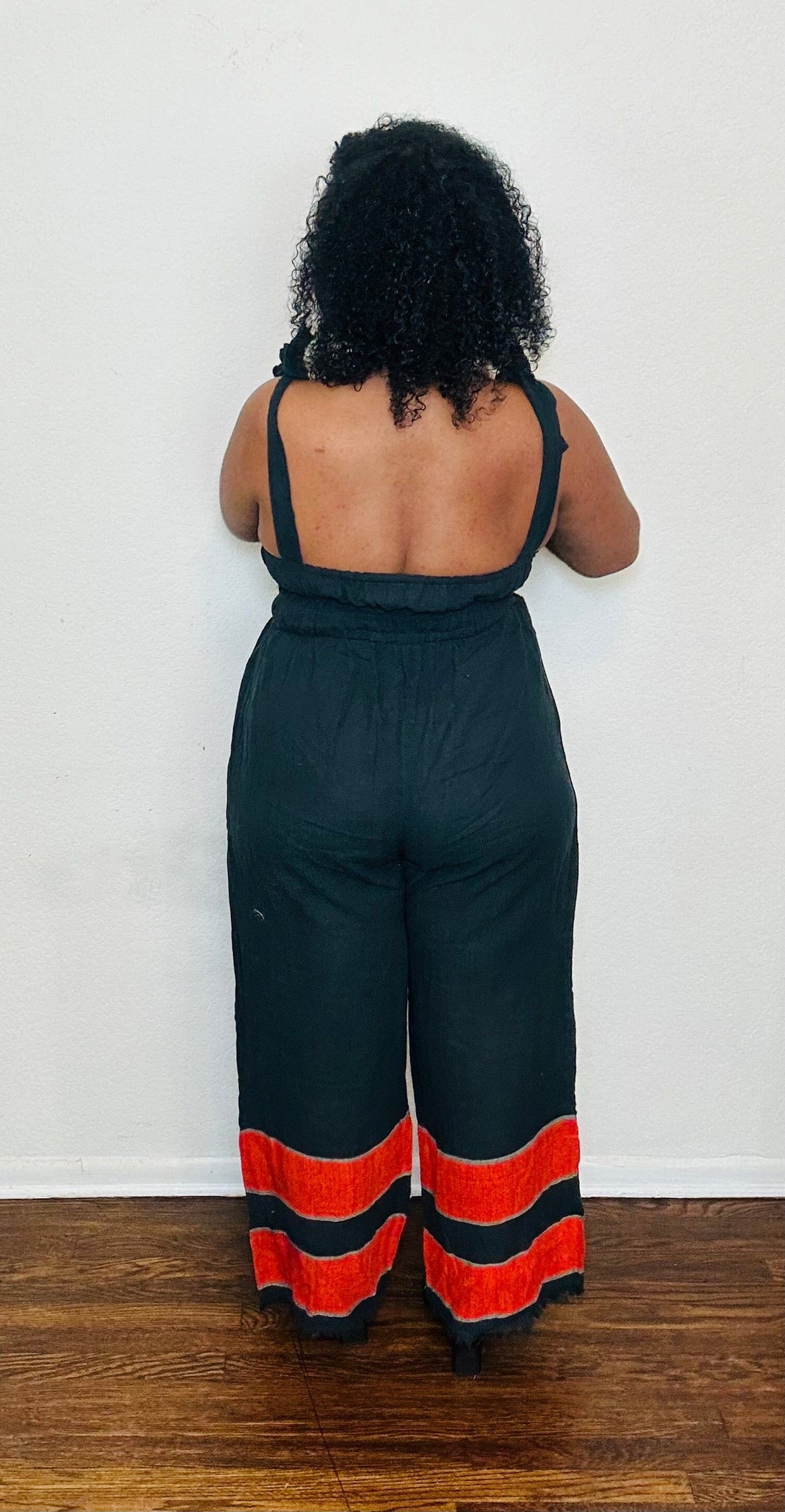 ShopYego Jumpsuits Noir & Rouge Sebie Jumpsuit