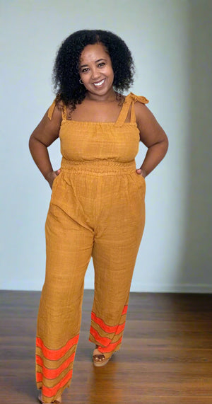 ShopYego Jumpsuits Ochre Sebie Jumpsuit