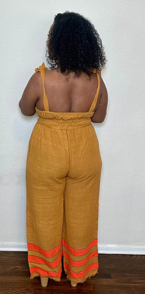 ShopYego Jumpsuits Ochre Sebie Jumpsuit