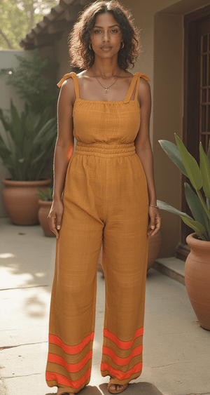 ShopYego Jumpsuits Ochre Sebie Jumpsuit