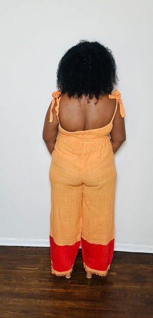 ShopYego Jumpsuits Orange Sebie Jumpsuit