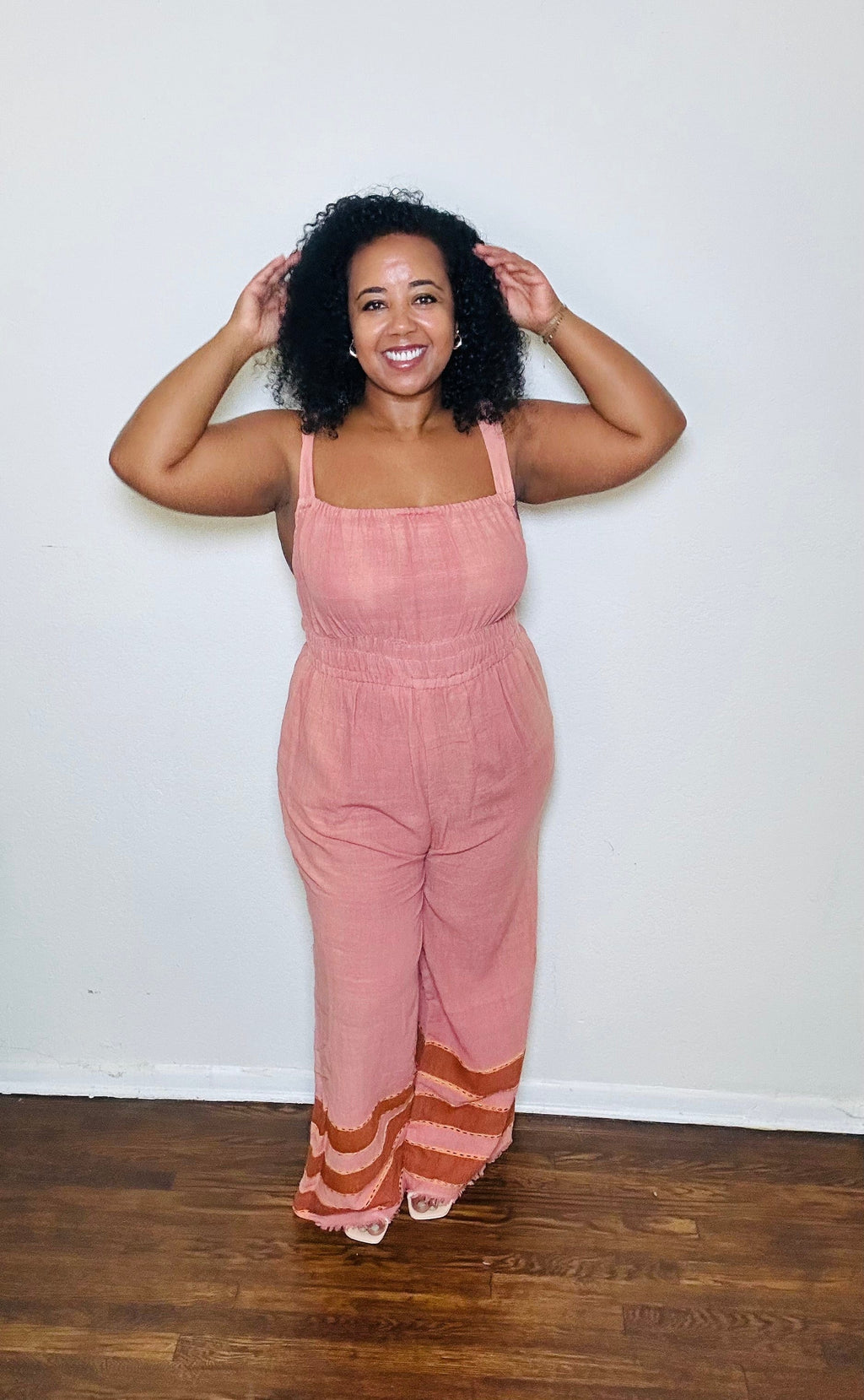 ShopYego Jumpsuits Pretty in Pink Blen Jumpsuit