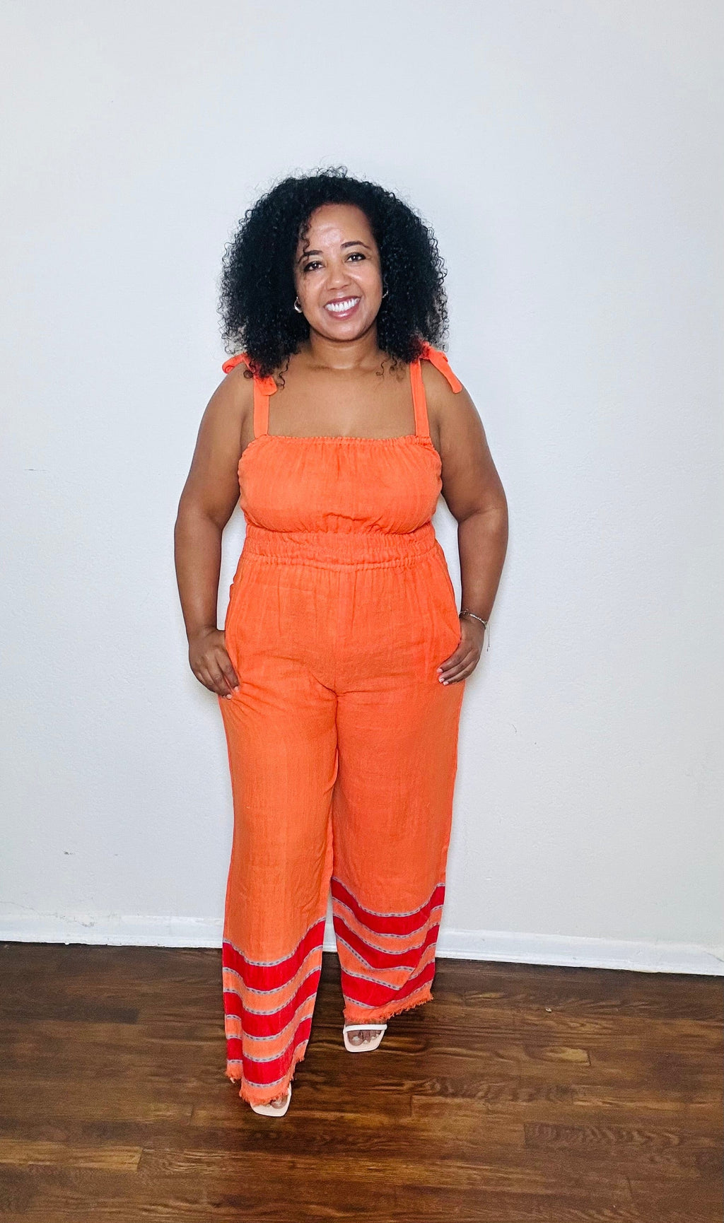 ShopYego Jumpsuits Tangerine Sebie Jumpsuit