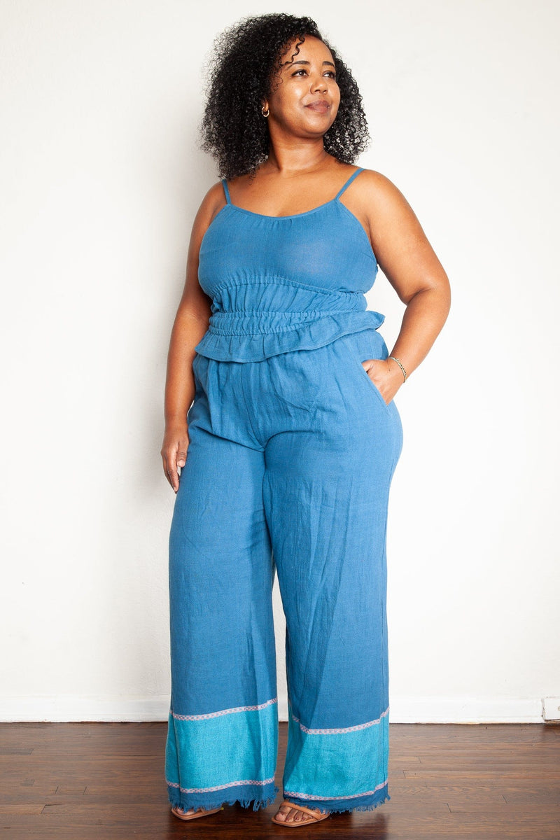 ShopYego Pant Set Ocean Blues Alem Top & Kidist Pants Set