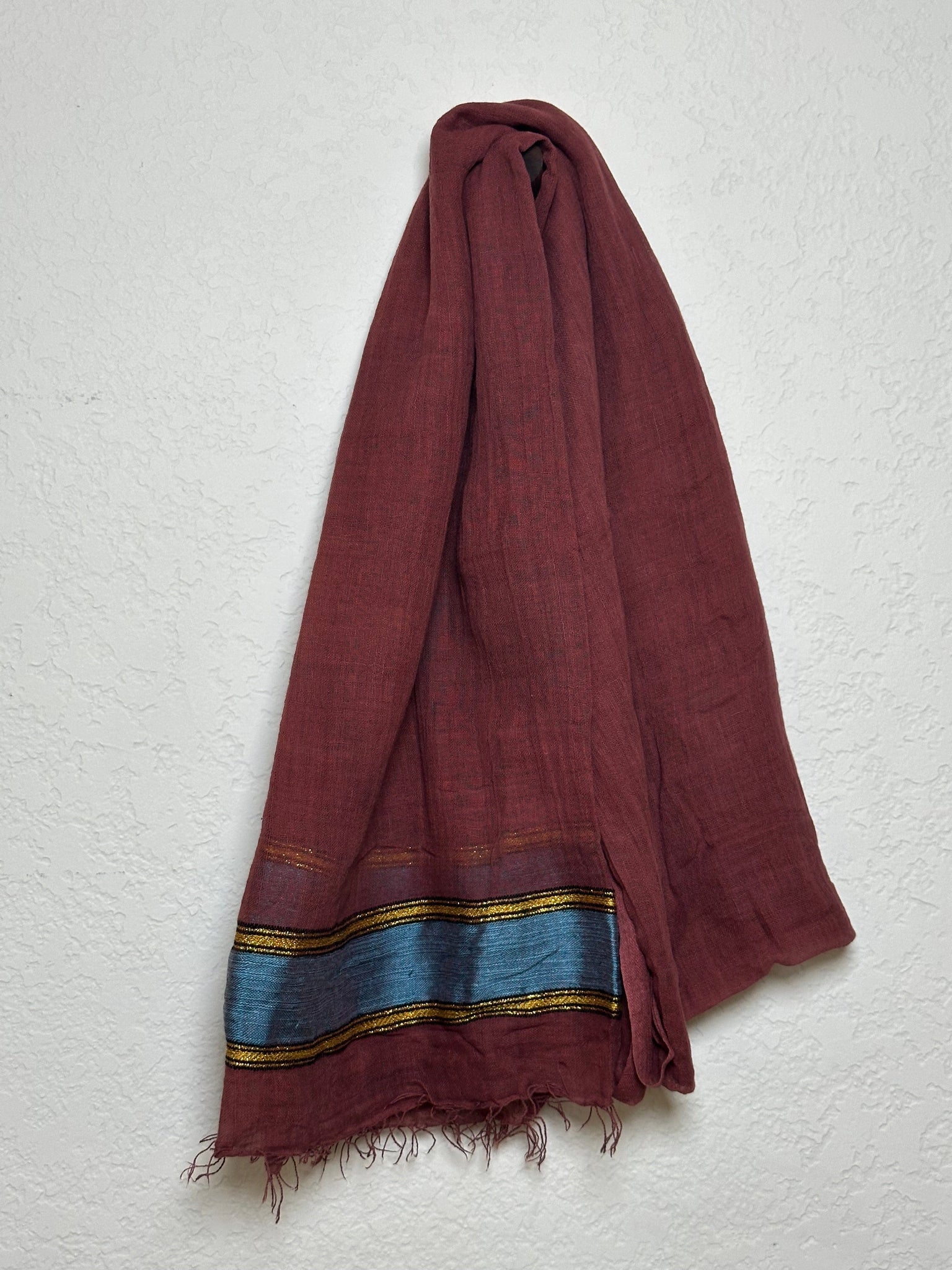 ShopYego Scarf Burgundy Fikir Scarf