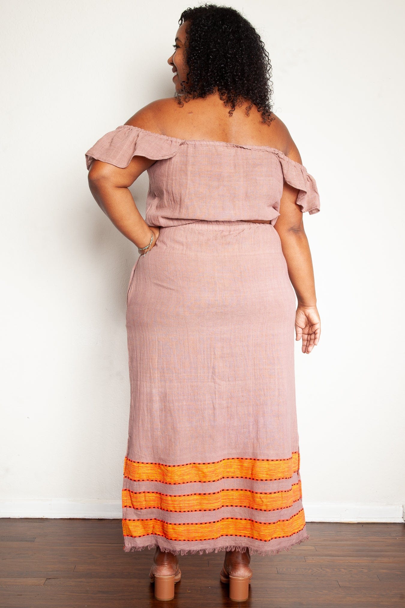 ShopYego Skirt Set Mauve Munaye Top & Hawi Skirt Set