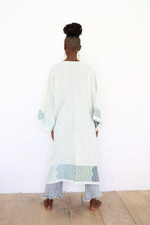 ShopYego Top Ocean Blue Feven Kimono