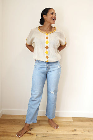 Yego.com Top Sunny Earth Tones Tami Top