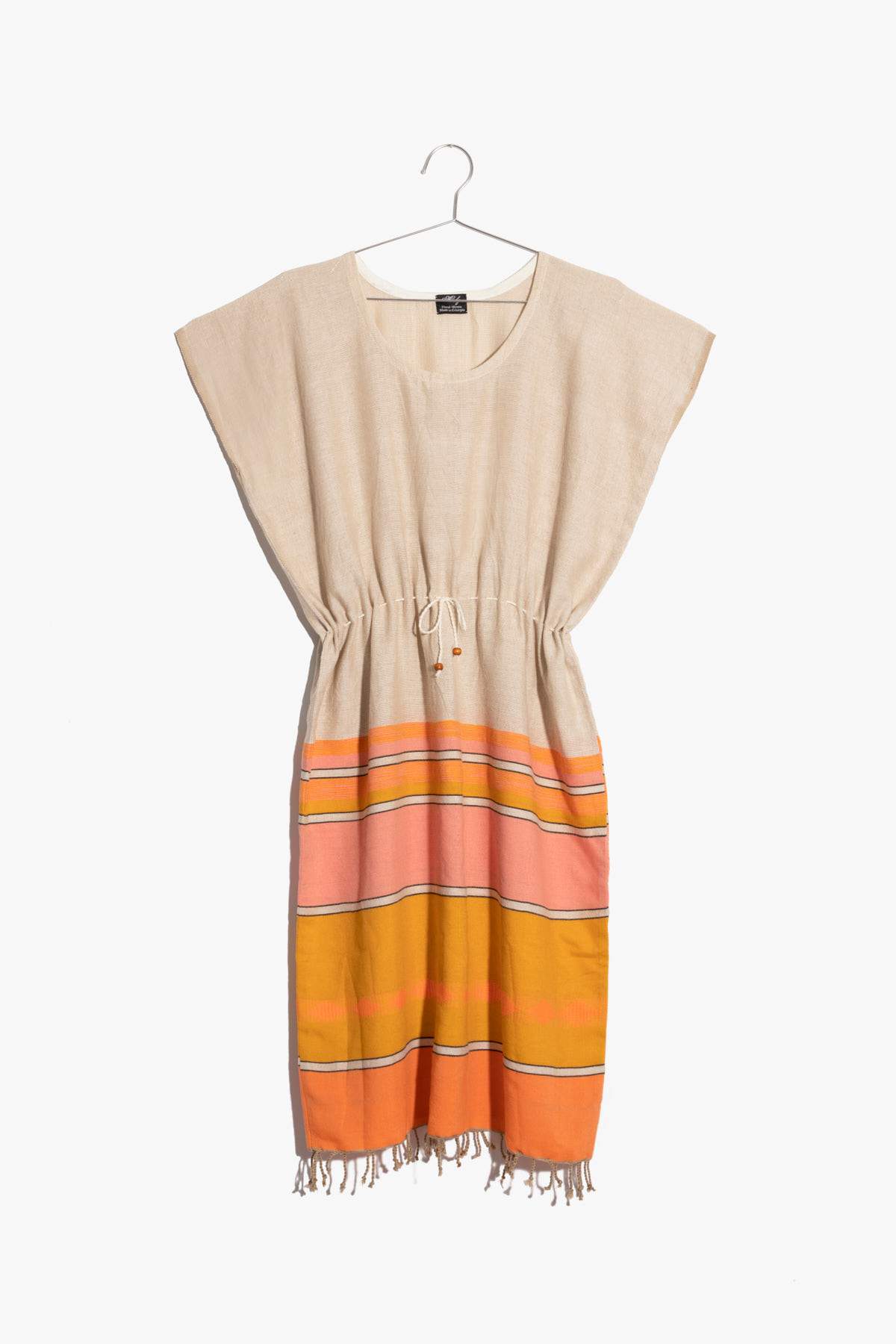 ShopYego Dress Coral & Ochre Saba Dress