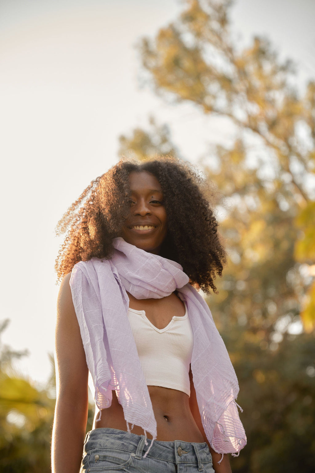 ShopYego Scarf Lavender Enku Scarf